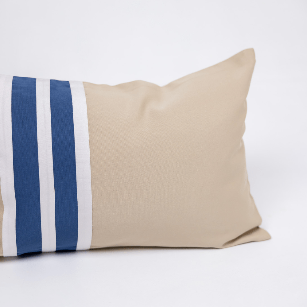 BHD HOME Outdoor Cloud Outdoor Nautical Regent Stripe Blue and Beige Lumber