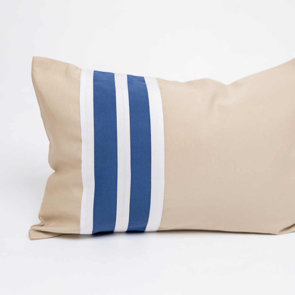 BHD HOME Outdoor Cloud Outdoor Nautical Regent Stripe Blue and Beige Lumber