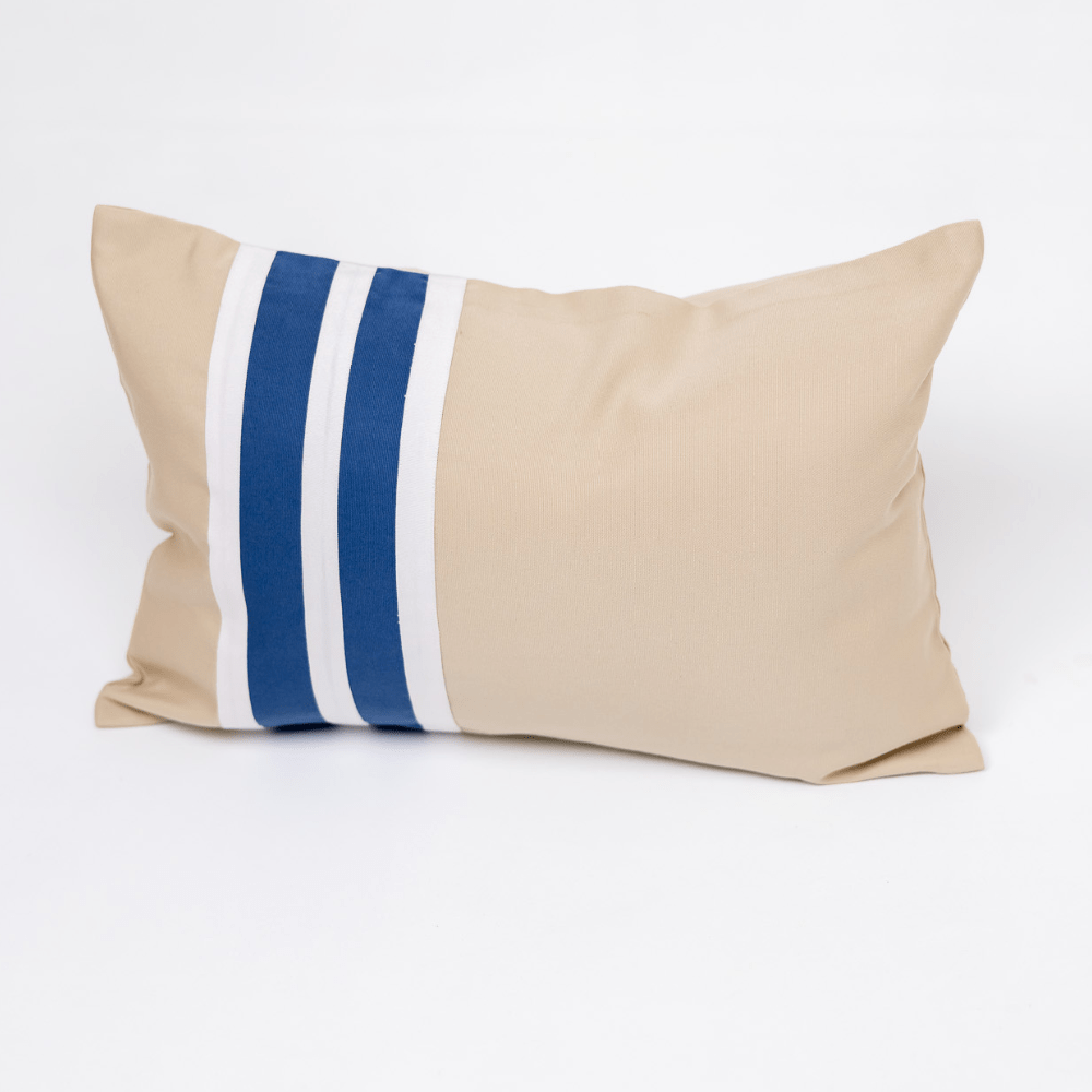 BHD HOME Outdoor Cloud Outdoor Nautical Regent Stripe Blue and Beige Lumber