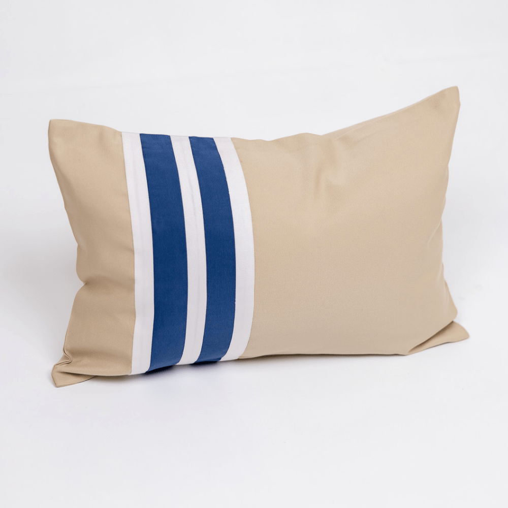 BHD HOME Outdoor Cloud Outdoor Nautical Regent Stripe Blue and Beige Lumber