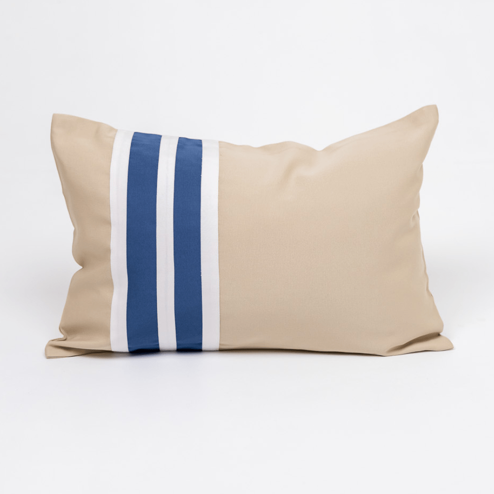 BHD HOME Outdoor Cloud Outdoor Nautical Regent Stripe Blue and Beige Lumber