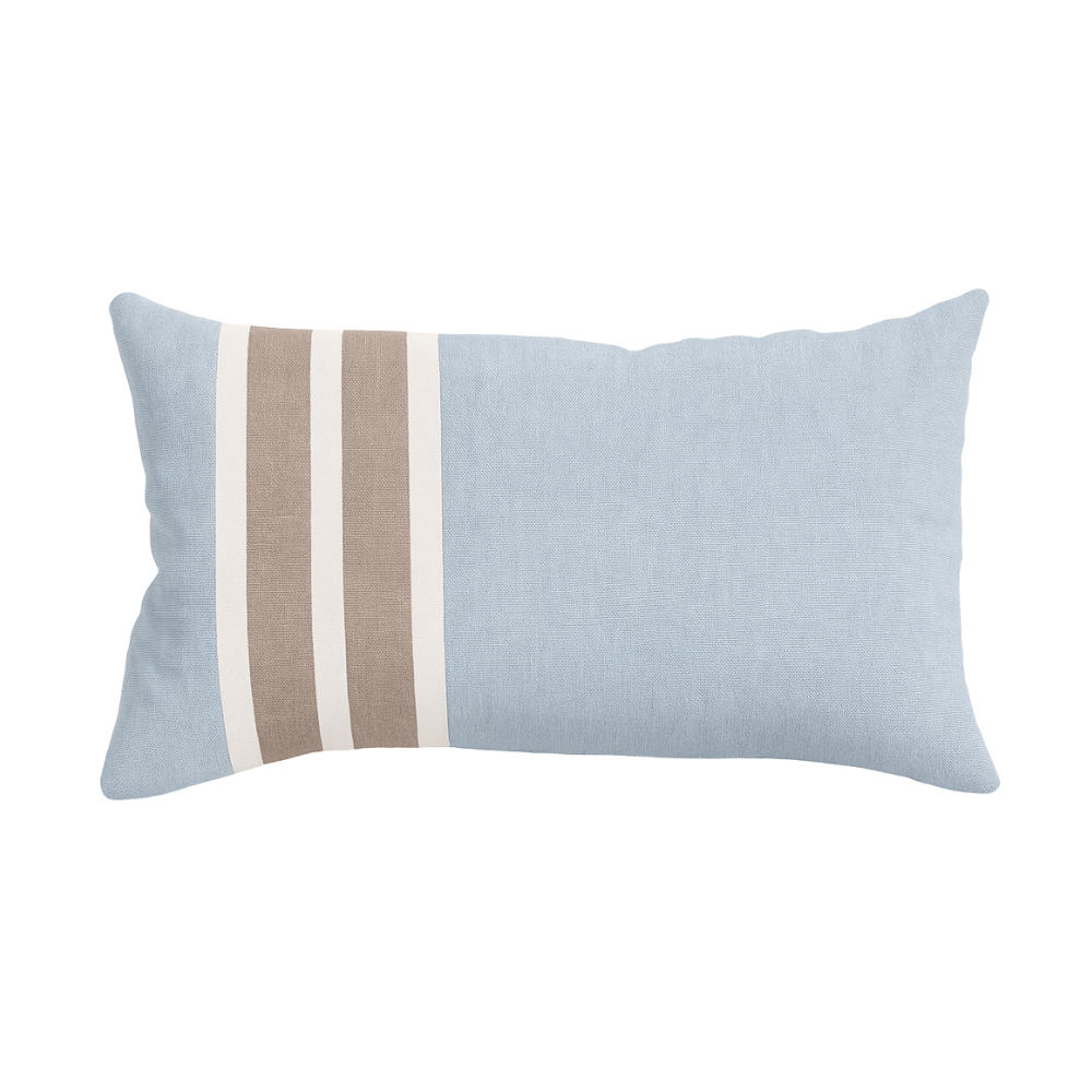 BHD HOME Outdoor Cloud Outdoor Nautical Regent Stripe Lumbar Lake