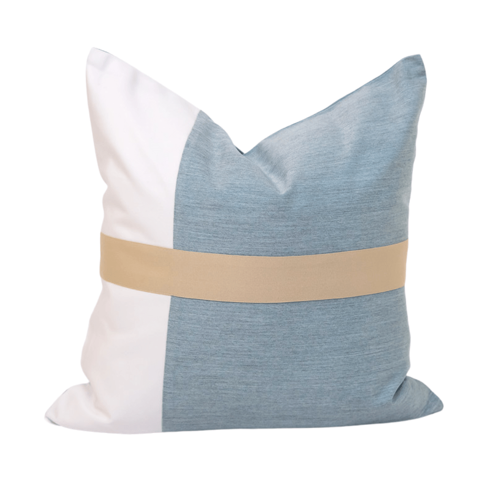 BHD HOME Outdoor Cushion Lake Outdoor Nautical Heather Stripe Lake Lounge Cushion 55 x 55cm