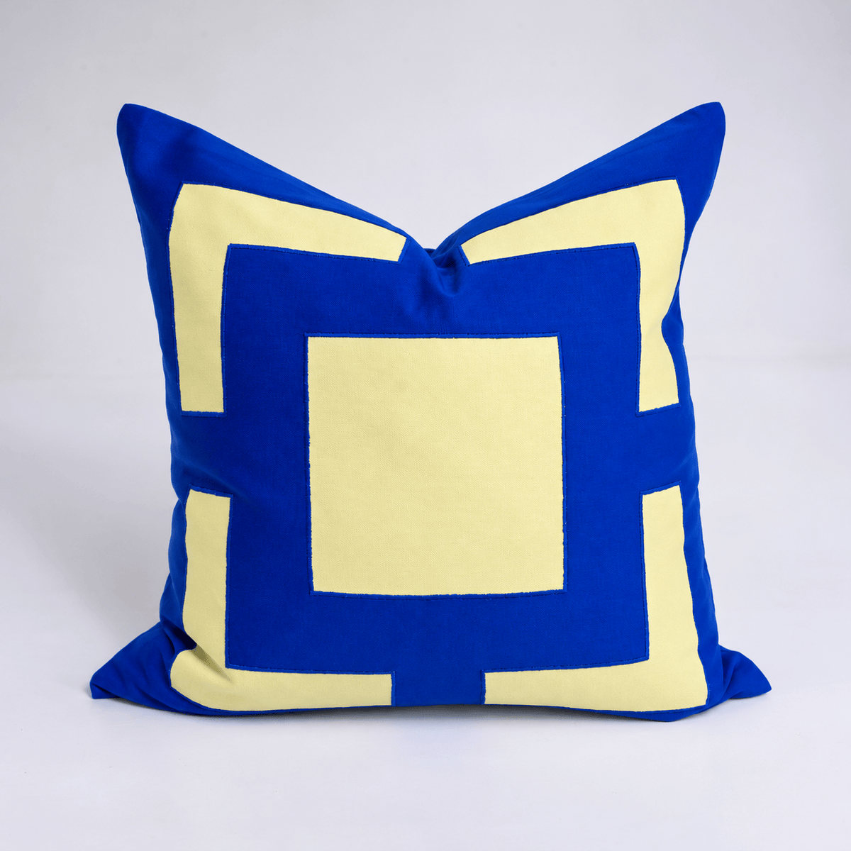 BHD HOME Outdoor Cushion Outdoor Panel Cobalt & Lemon Lounge Cushion – UV Resistant