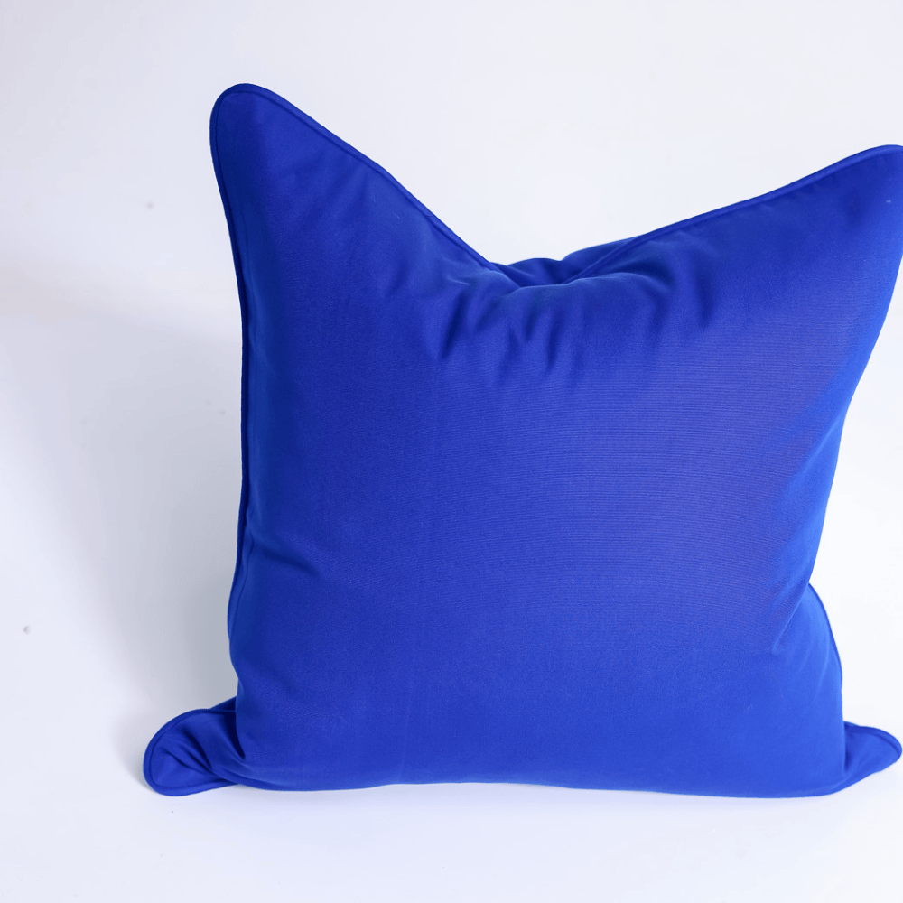 BHD HOME Outdoor Cushion Outdoor Piped Cobalt Lounge Cushion – UV Resistant