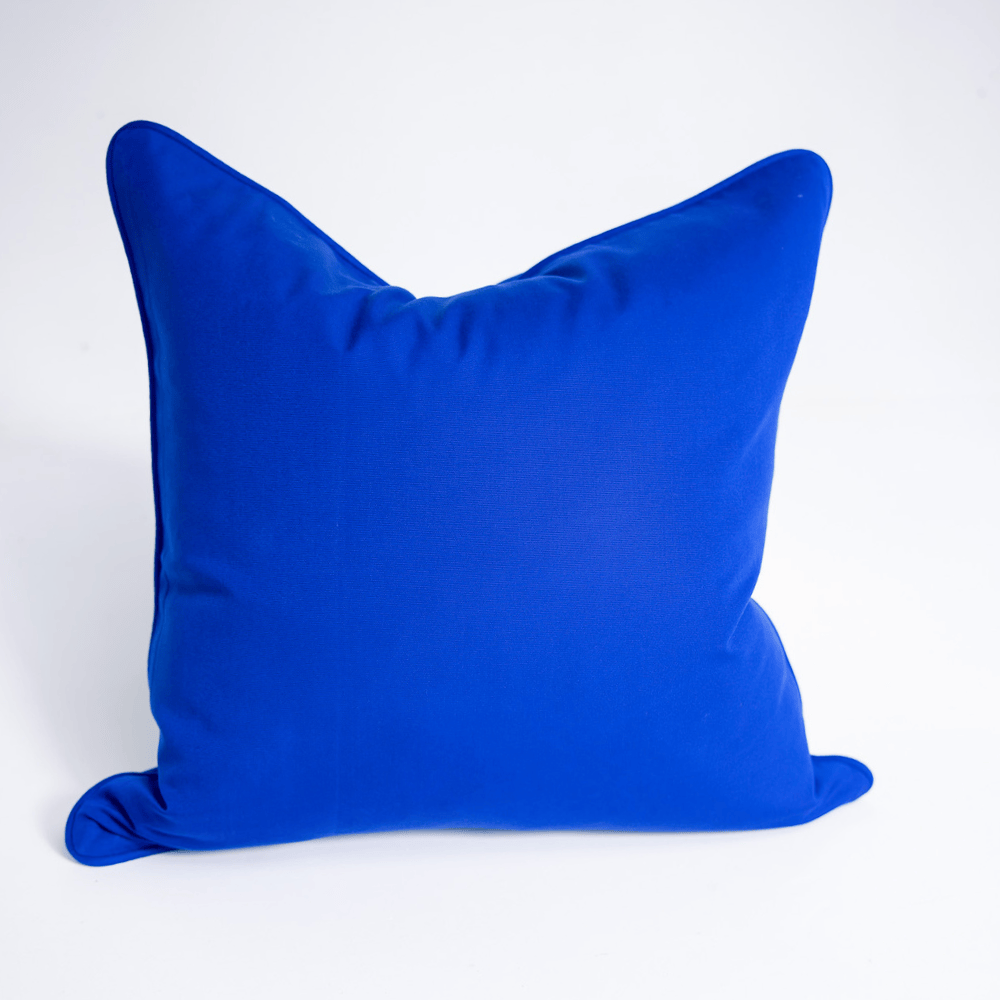 BHD HOME Outdoor Cushion Outdoor Piped Cobalt Lounge Cushion – UV Resistant