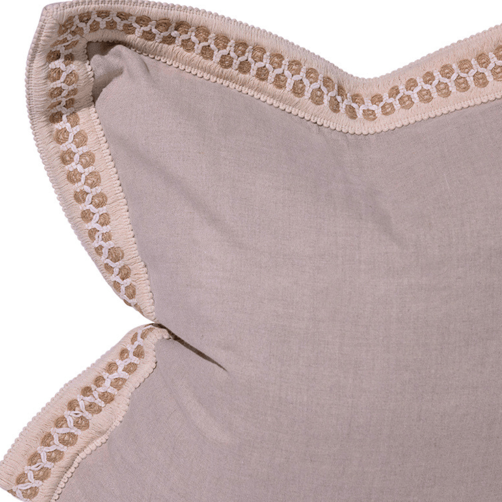 BHD HOME Pebble Braid Natural Euro Cushion 65 x 65cm