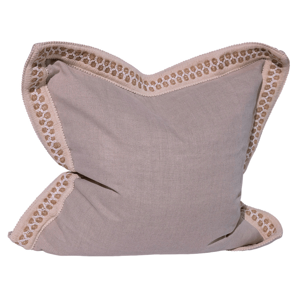 BHD HOME Pebble Braid Natural Euro Cushion 65 x 65cm