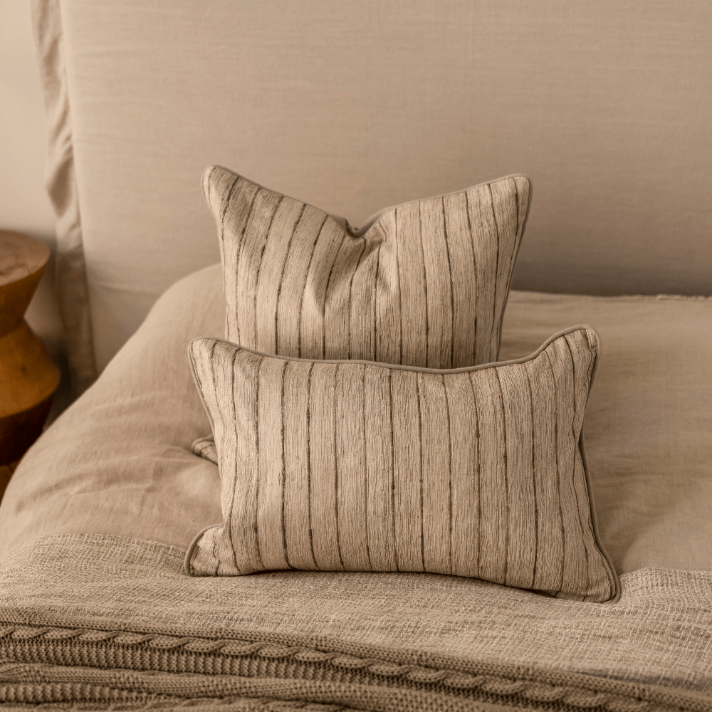 BHD HOME Reeding Silk handwoven Cushion