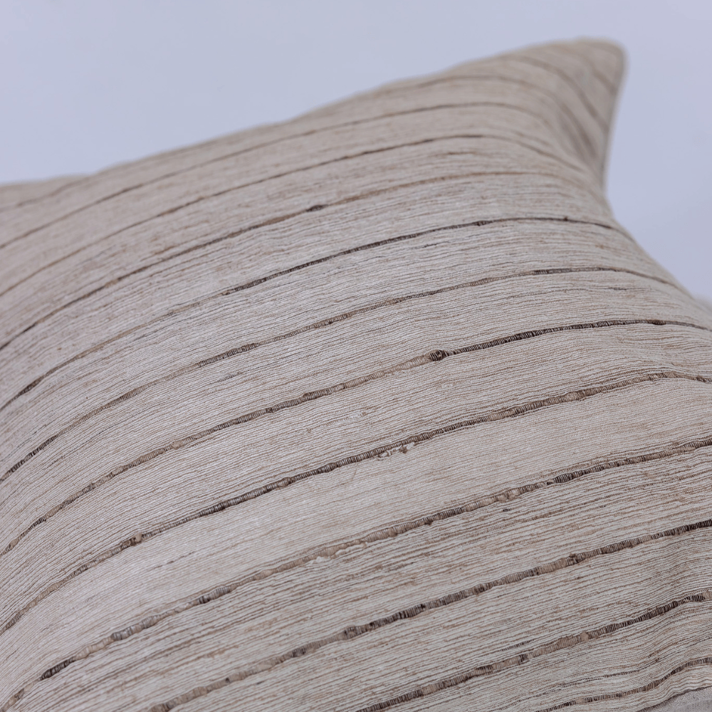 BHD HOME Reeding Silk handwoven Cushion
