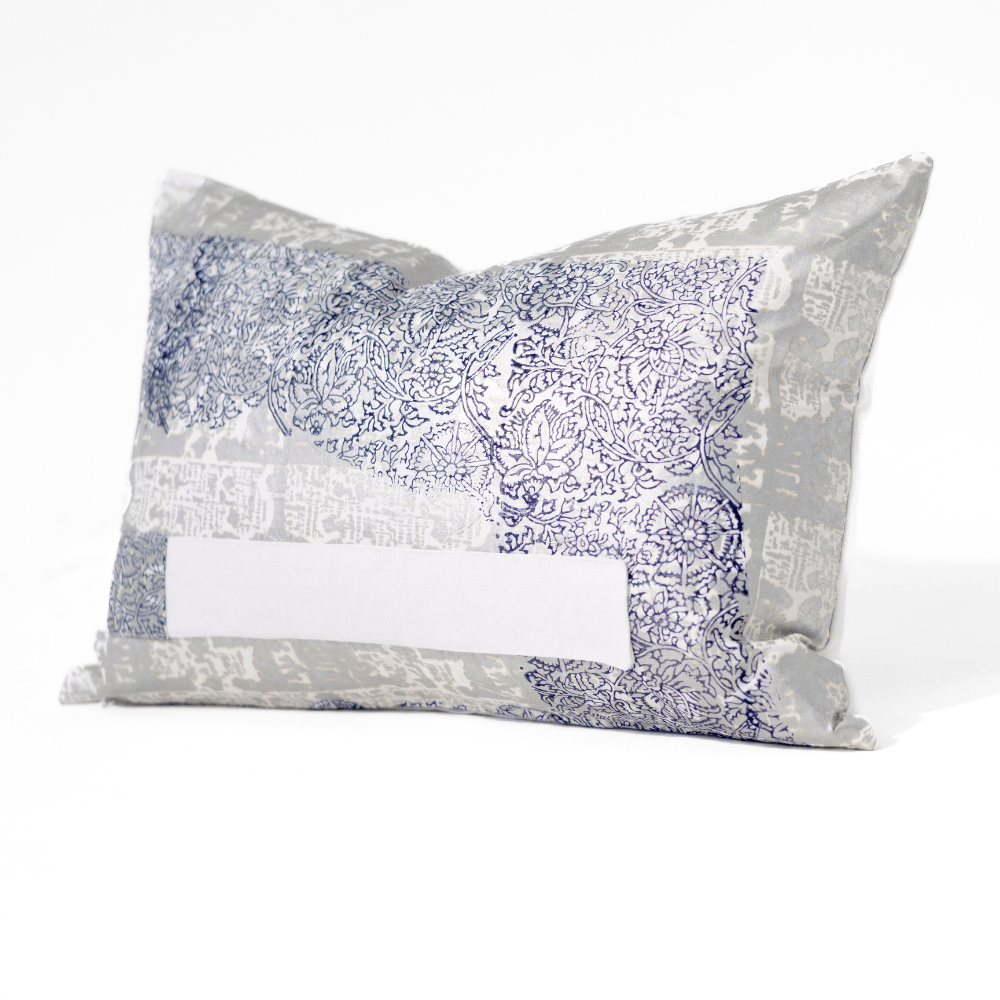 BHD HOME Ruins Silver Medium Lumbar Cushion 40 x 60cm