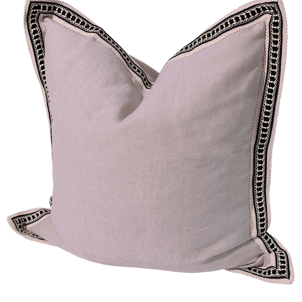 BHD HOME Sterling Braid Natural Euro Cushion 65 x 65cm