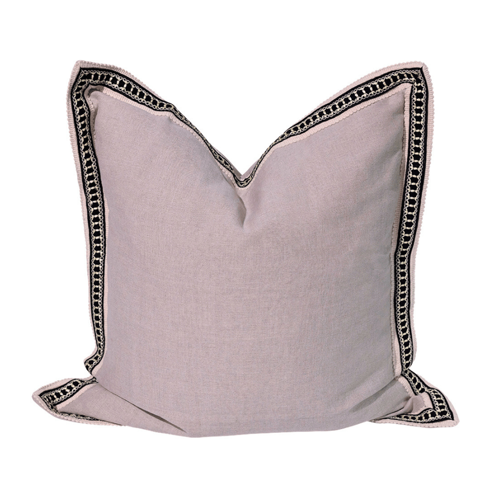 BHD HOME Sterling Braid Natural Euro Cushion 65 x 65cm