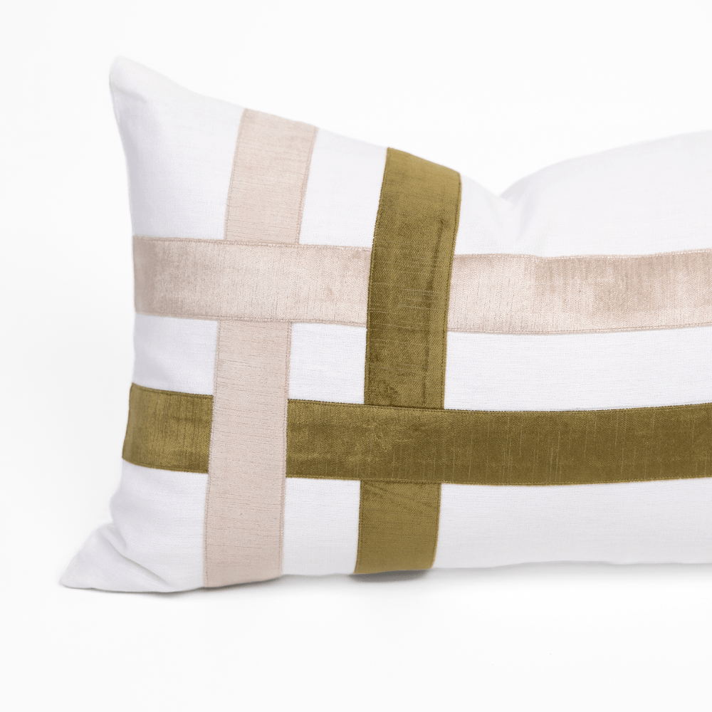 BHD HOME The Burleigh Green Lumbar Cushion 40 x 60cm