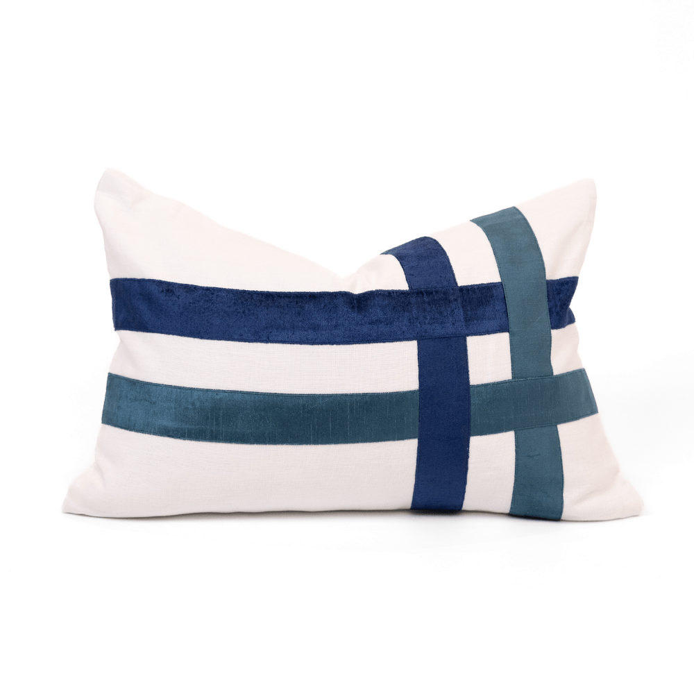 BHD HOME The Burleigh Navy Lumbar Cushion 40 x 60cm