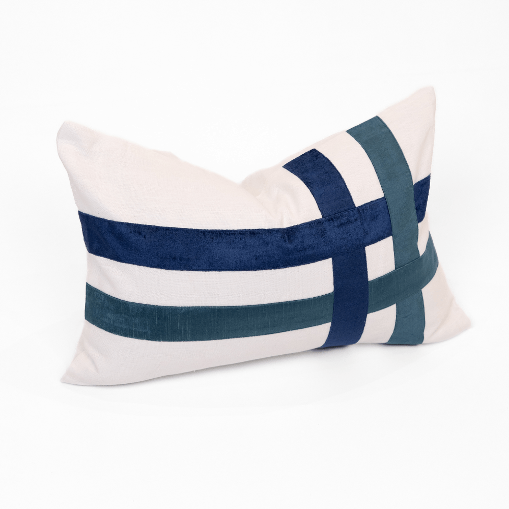 BHD HOME The Burleigh Navy Lumbar Cushion 40 x 60cm