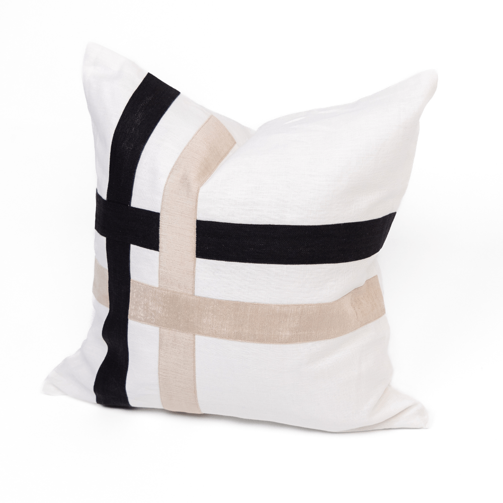 BHD HOME The Burleigh White Lounge Cushion 55 x 55cm