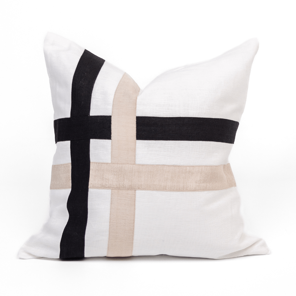BHD HOME The Burleigh White Lounge Cushion 55 x 55cm