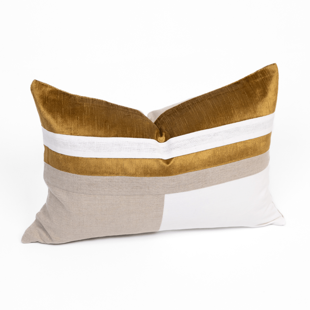 BHD HOME The Kirra Gold Lumbar Cushion 40 x 60cm