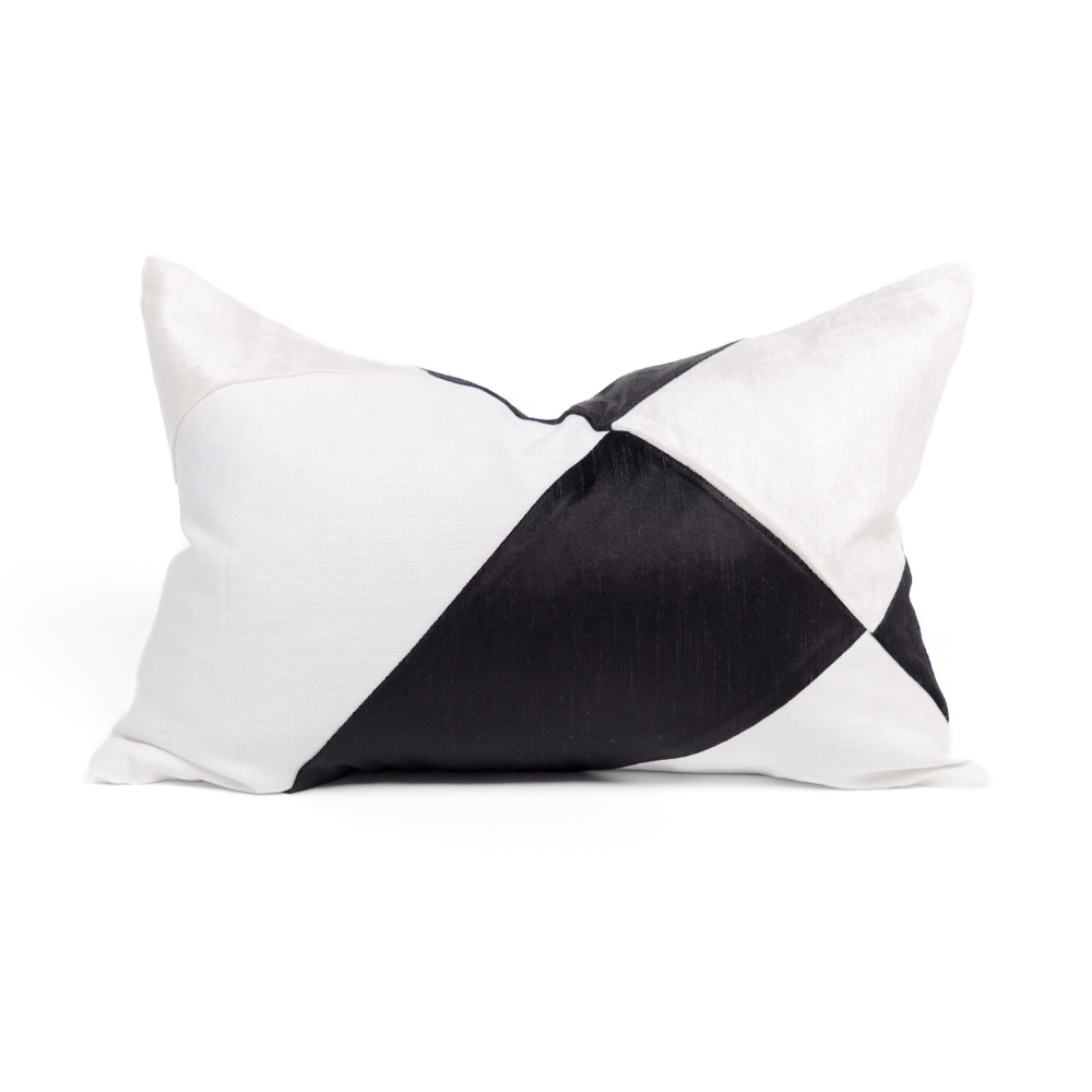 BHD HOME The Miami Black Lumbar Cushion 40 x 60cm