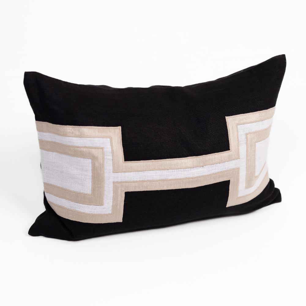 BHD HOME The Palm Beige Lumbar Cushion 40 x 60cm