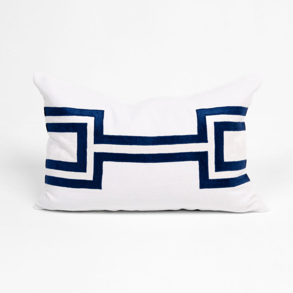 BHD HOME The Palm White Lumbar Cushion 40 x 60cm