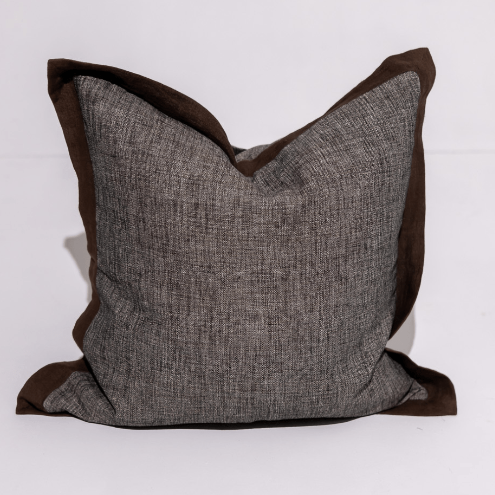 BHD HOME Weave Clearance Handwoven Euro custom Chocolate Flange 65 x 65cm