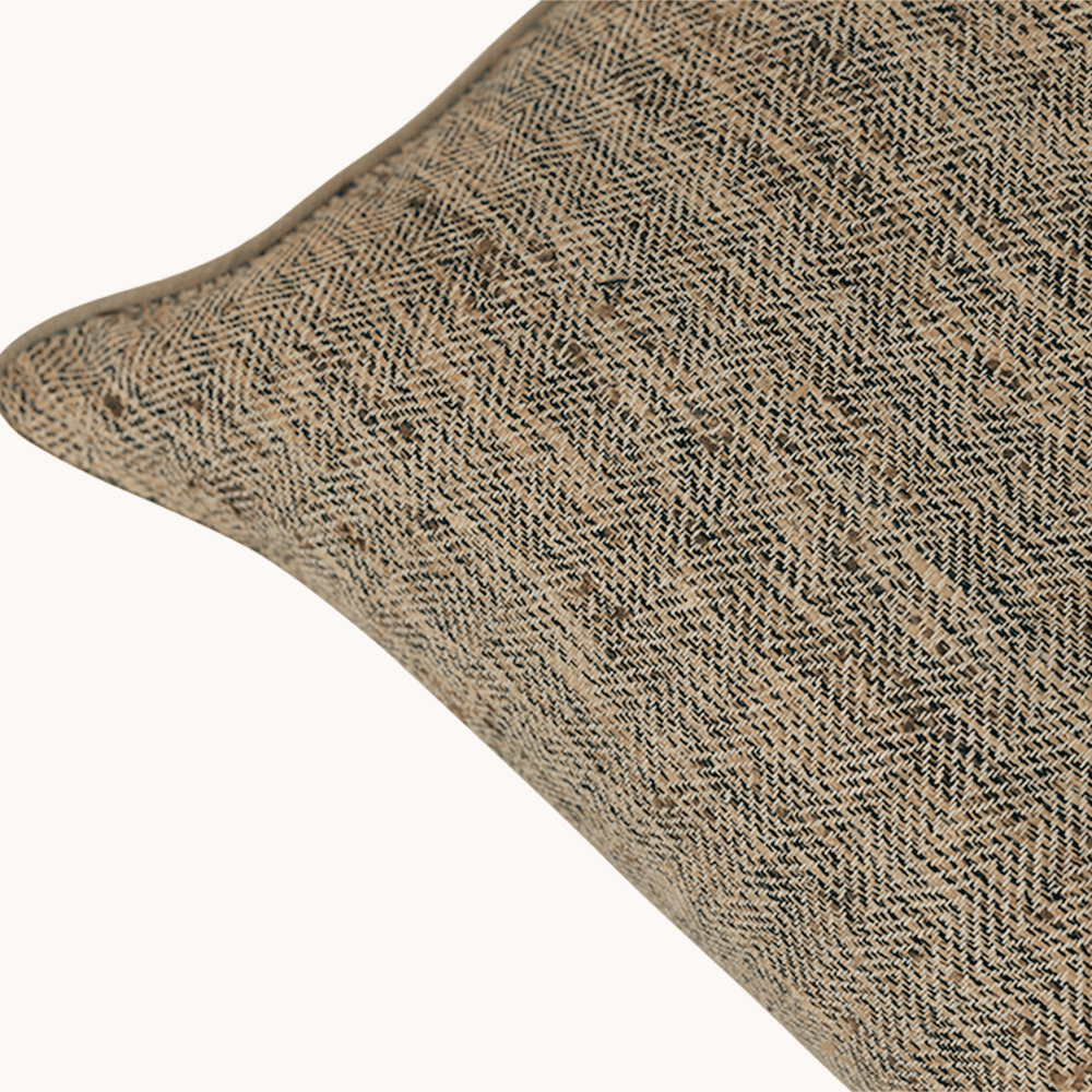 BHD HOME York Herringbone Handwoven Lumbar Cushion
