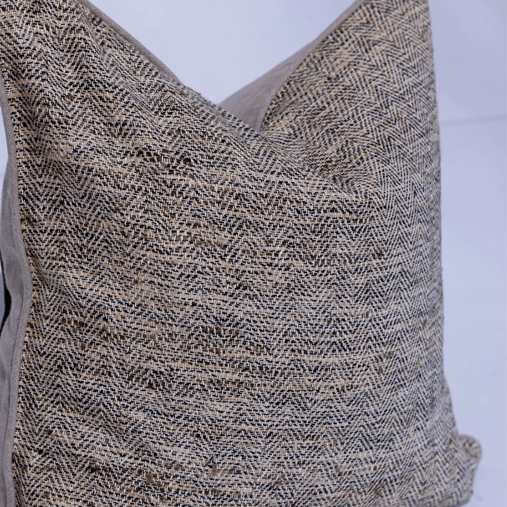 BHD HOME York Herringbone Handwoven Silk Cushion