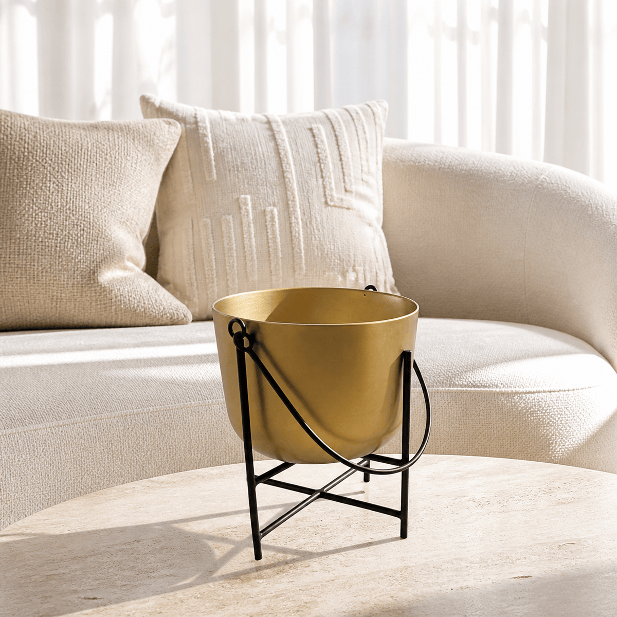 Tantra Accessories Gold Candle Pot with Wax
