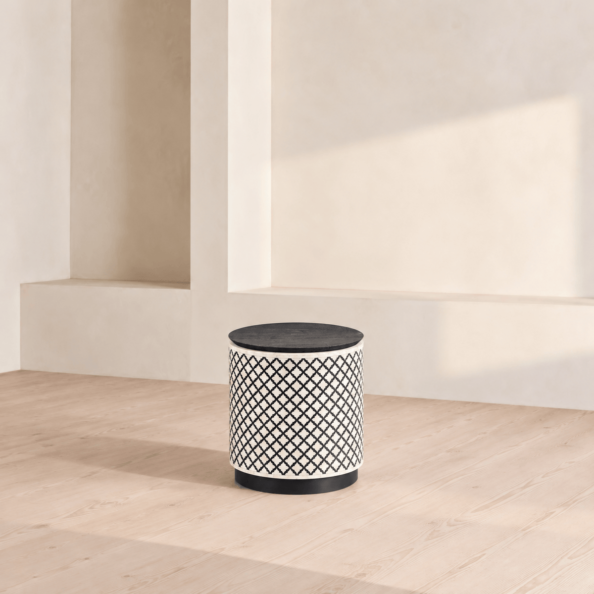 Tantra Furniture Hamish Black & White Side Table