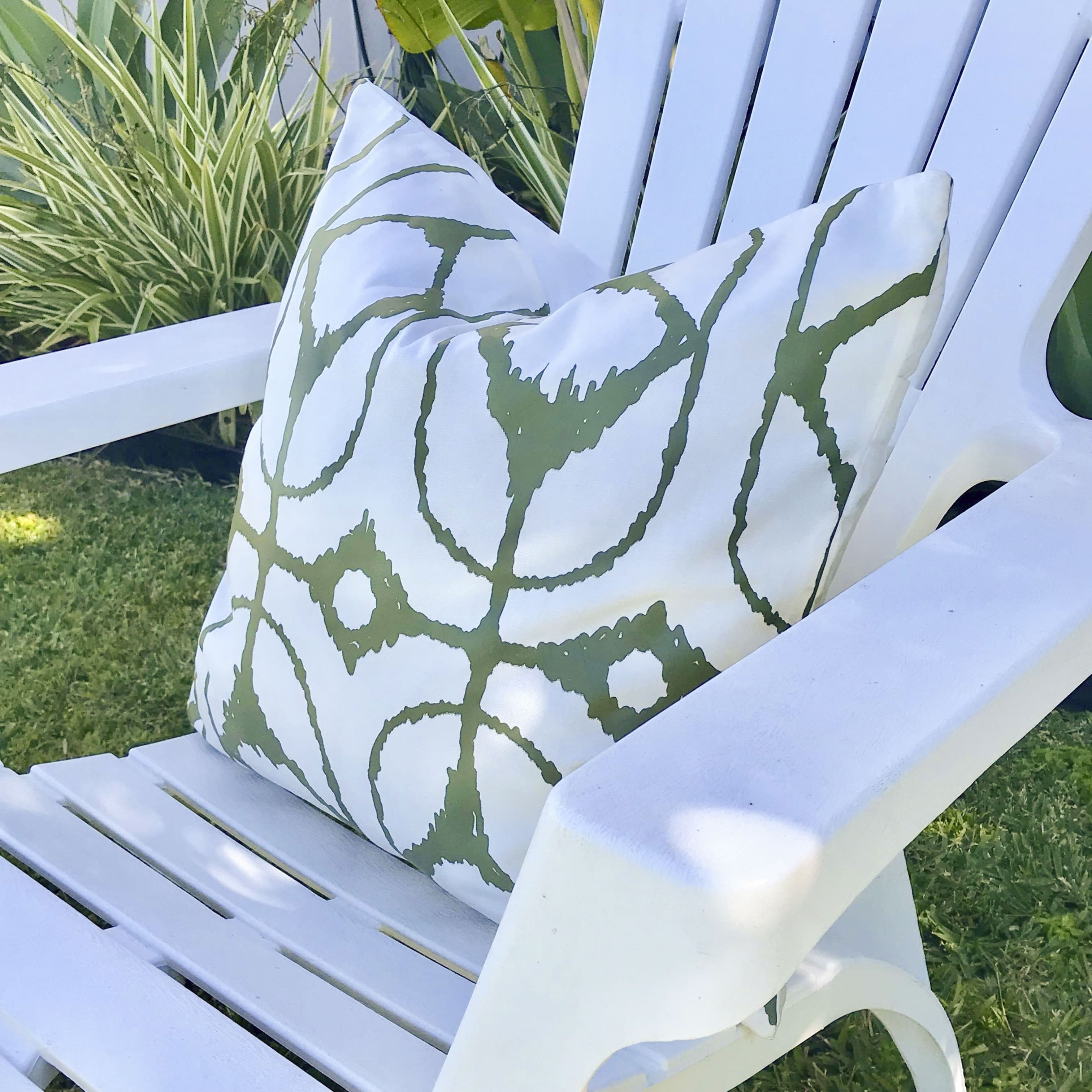 Bandhini - Design House Outdoor Inner Ikat Diamond Lounge Cushion 55 x 55cm