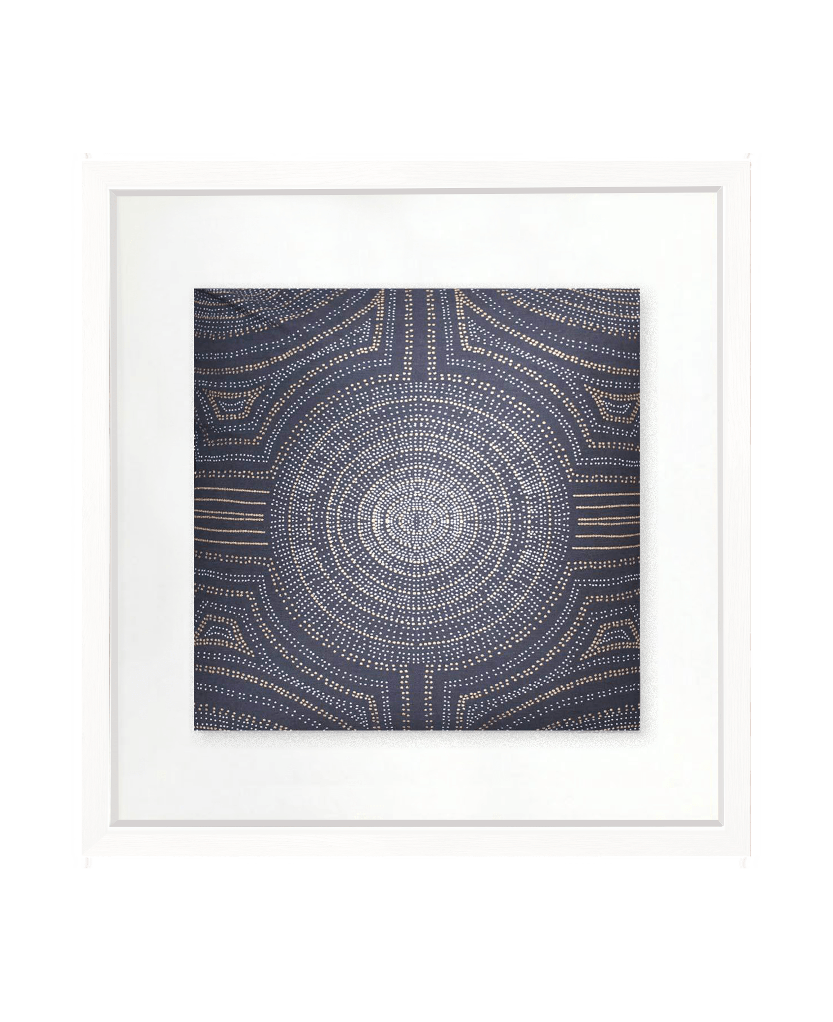 Bandhini Homewear Design Artwork Dreamtime Aboriginal Dot Navy Artwork 50 x 50 cm