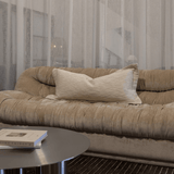 Weave Cotswold Flange Natural Long Lumbar Cushion 40 x 90cm
