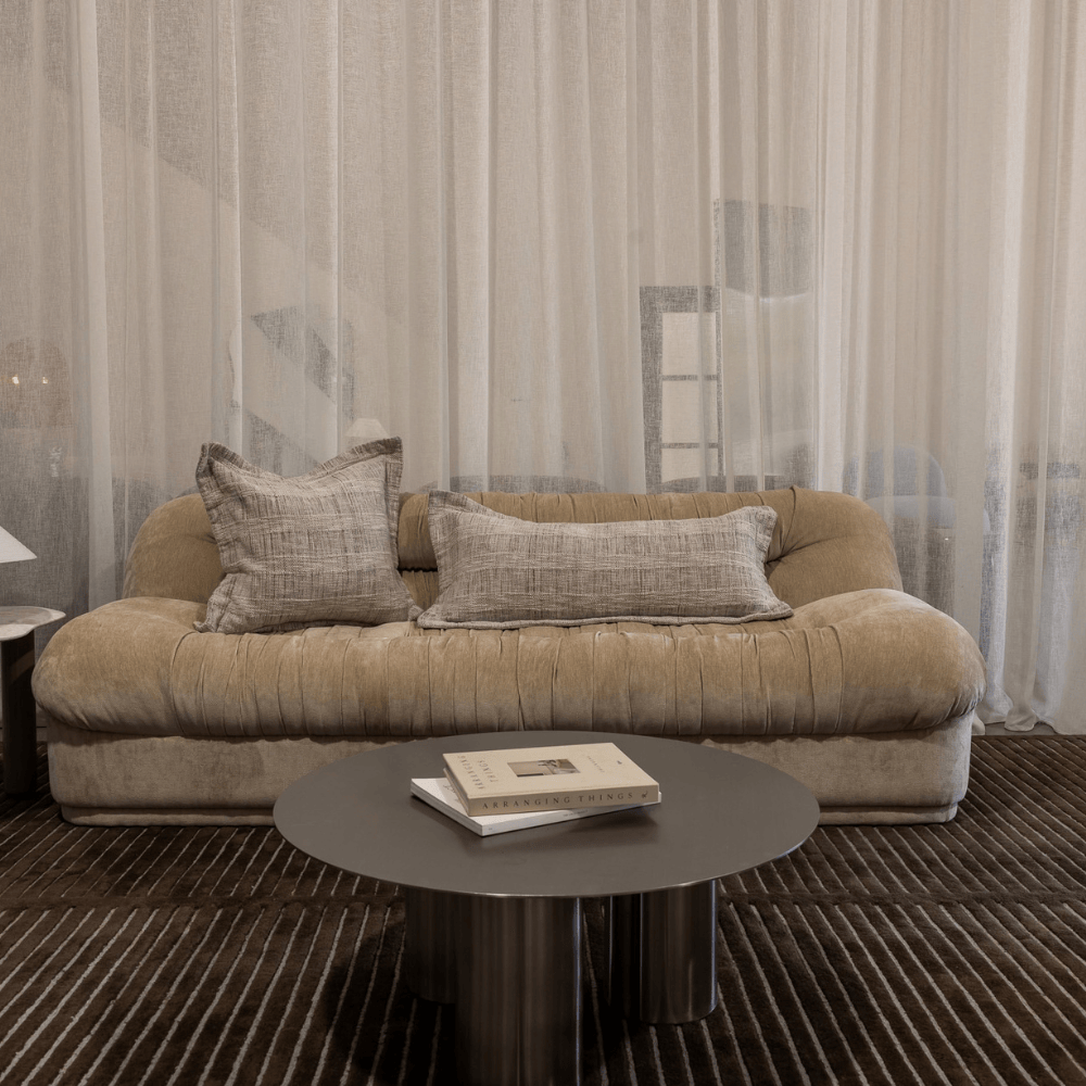 Weave Thames Flange Natural Long Lumbar Cushion 40 x 90cm