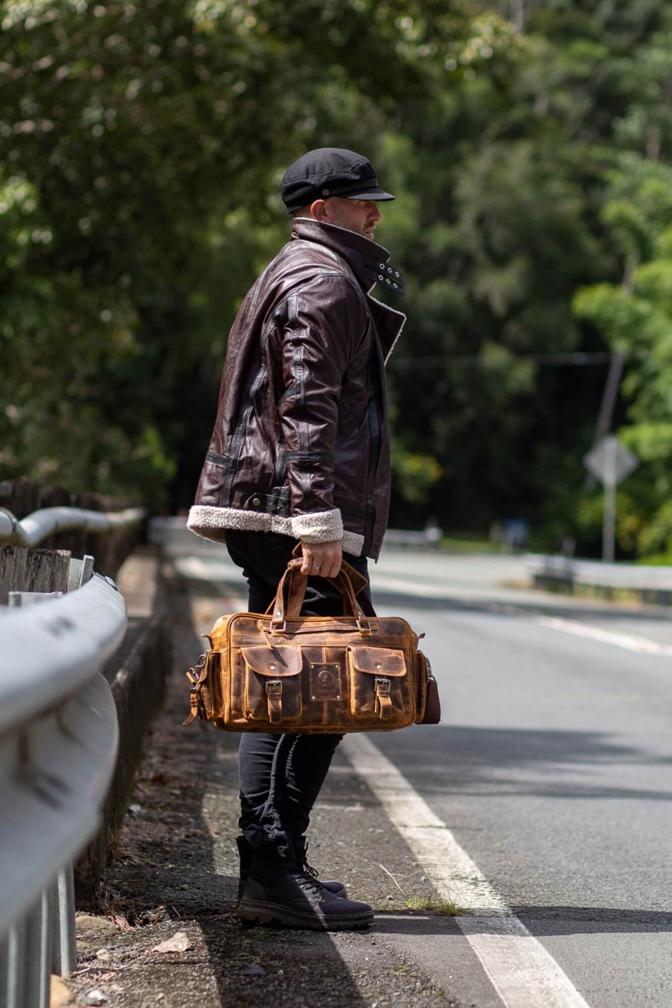 Aurelius Leather Leather Bag Aurelius Leather Wright Pilot Leather Laptop Bag