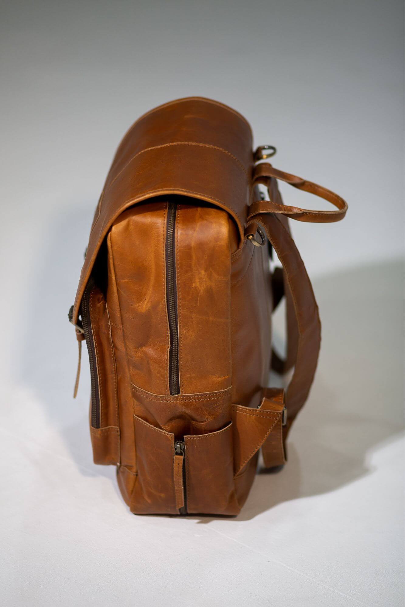 Aurelius Leather Leather Bag Baby Backpack Oscar Leather Baby Backpack