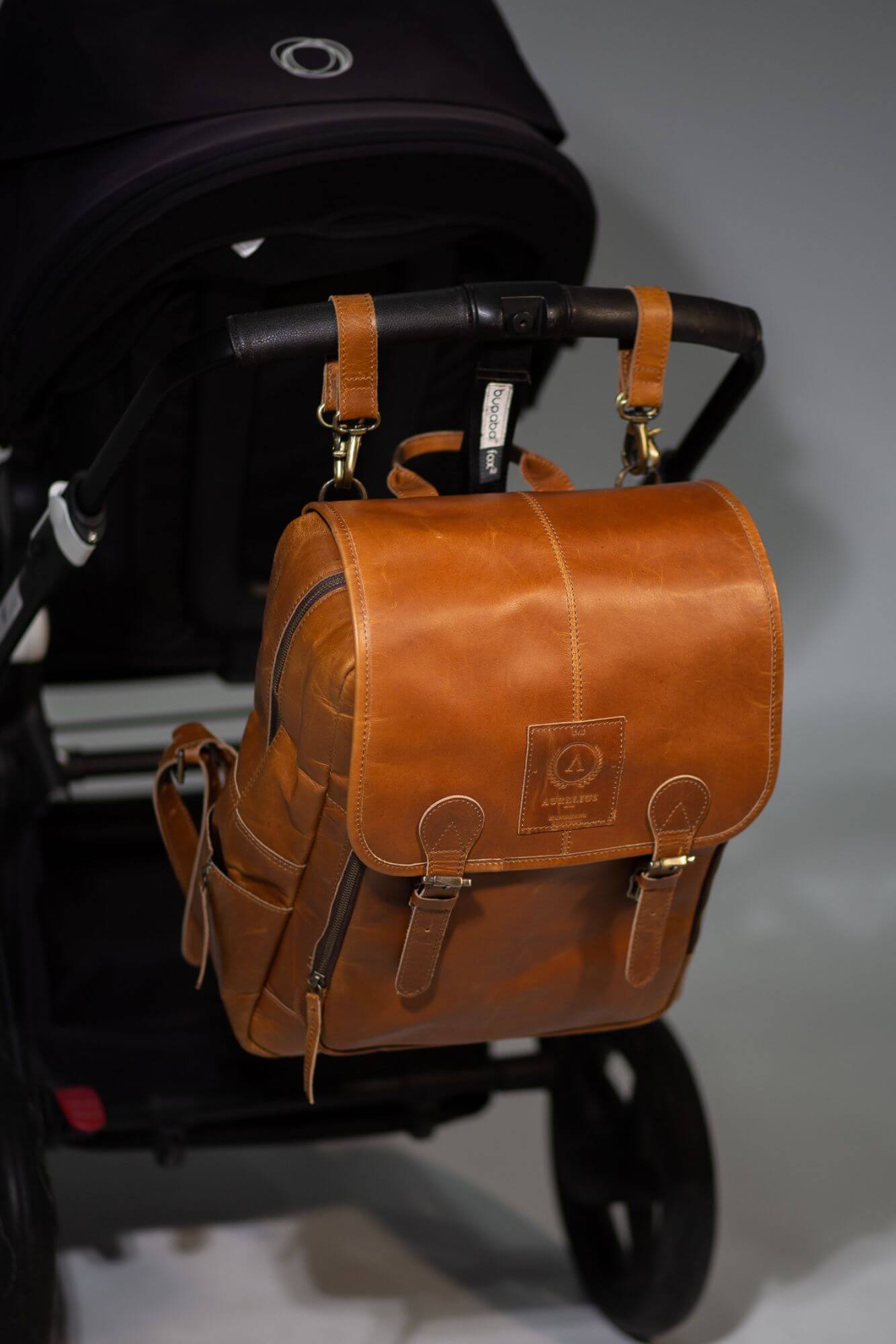 Aurelius Leather Leather Bag Baby Backpack Oscar Leather Baby Backpack