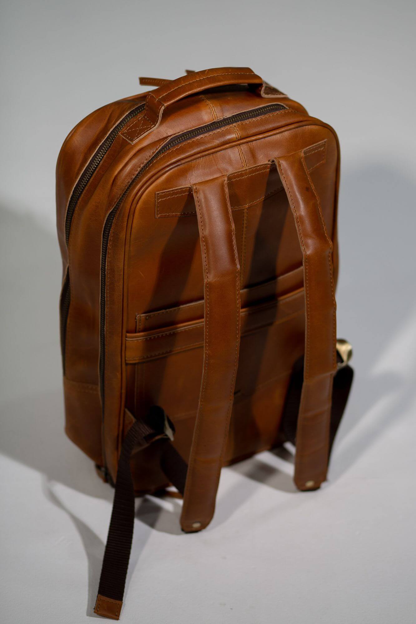 Aurelius Leather Leather Bag Leather Backpack Hunter Leather Tan Backpack