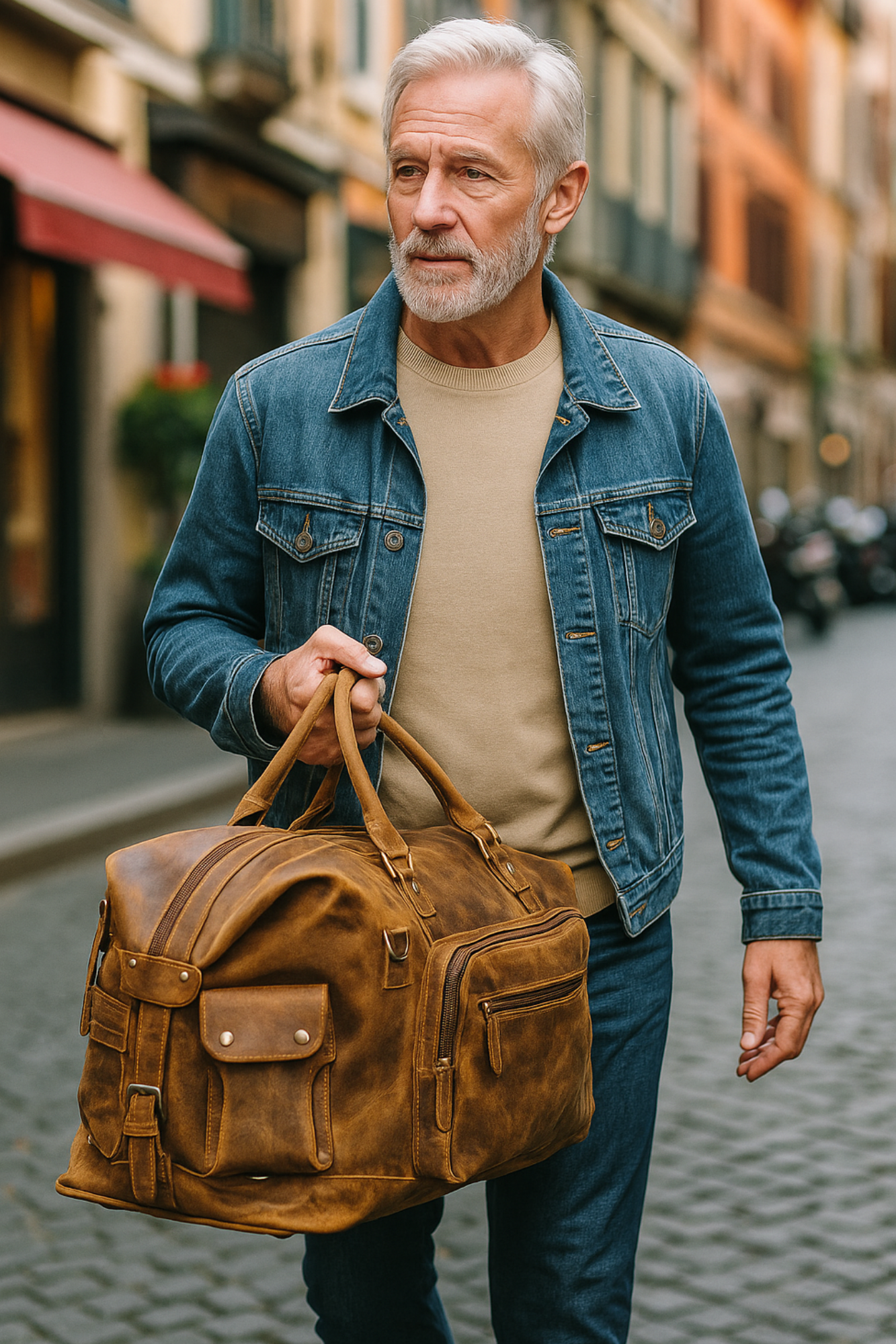 Aurelius Leather Leather Bag Leather Bag Branson Leather Weekend Bag