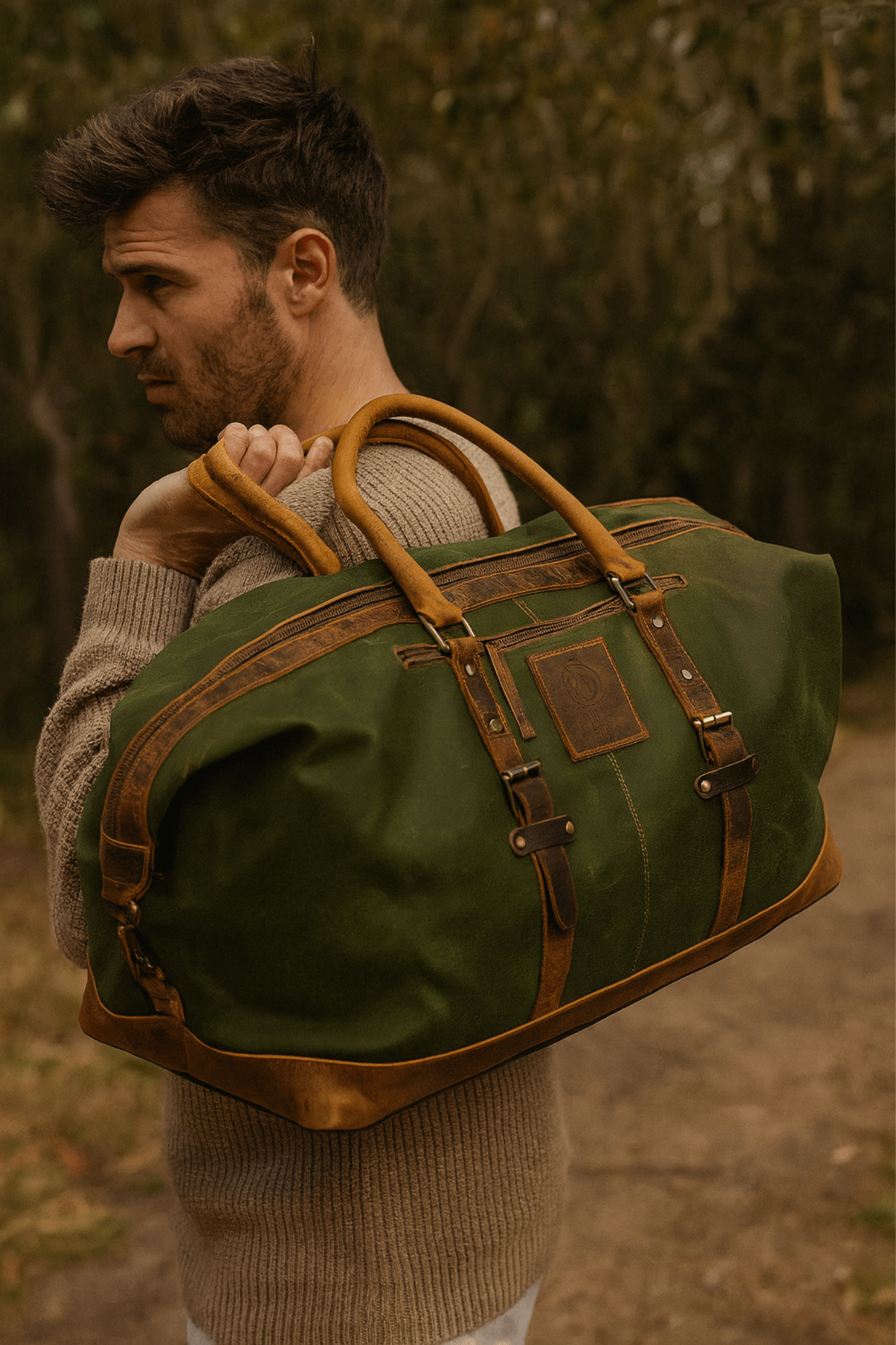 Aurelius Leather Leather Bag Leather Bag Malinor Leather Weekend Bag