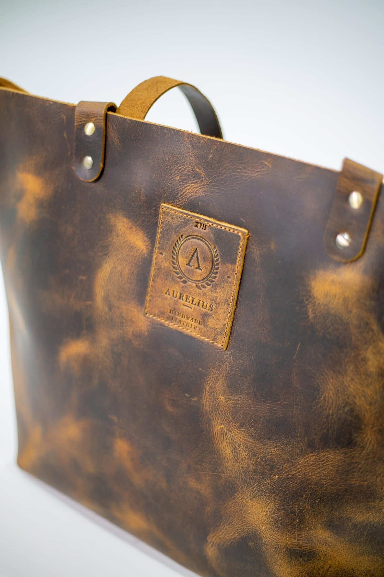 Aurelius Leather Leather Bag Leather Tote Chester Leather Tote mini