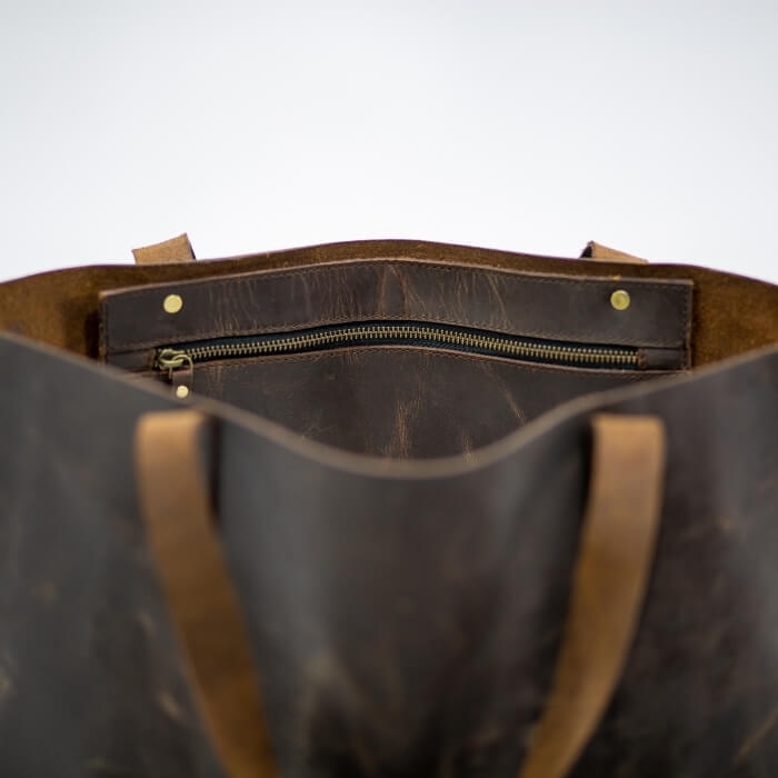 Aurelius Leather Leather Bag Leather Tote Chester Leather Tote mini