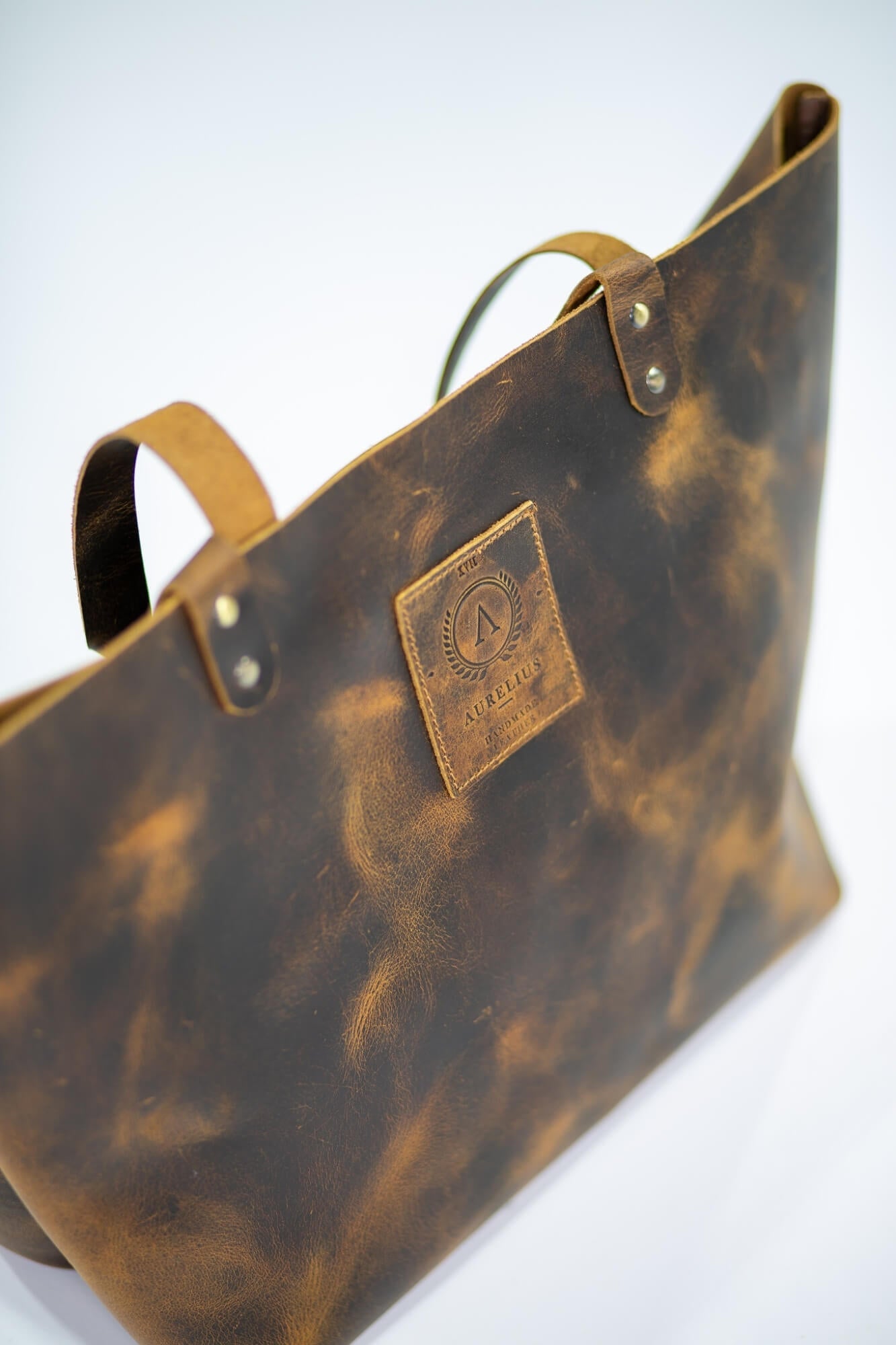 Aurelius Leather Leather Bag Leather Tote Chester Leather Tote mini