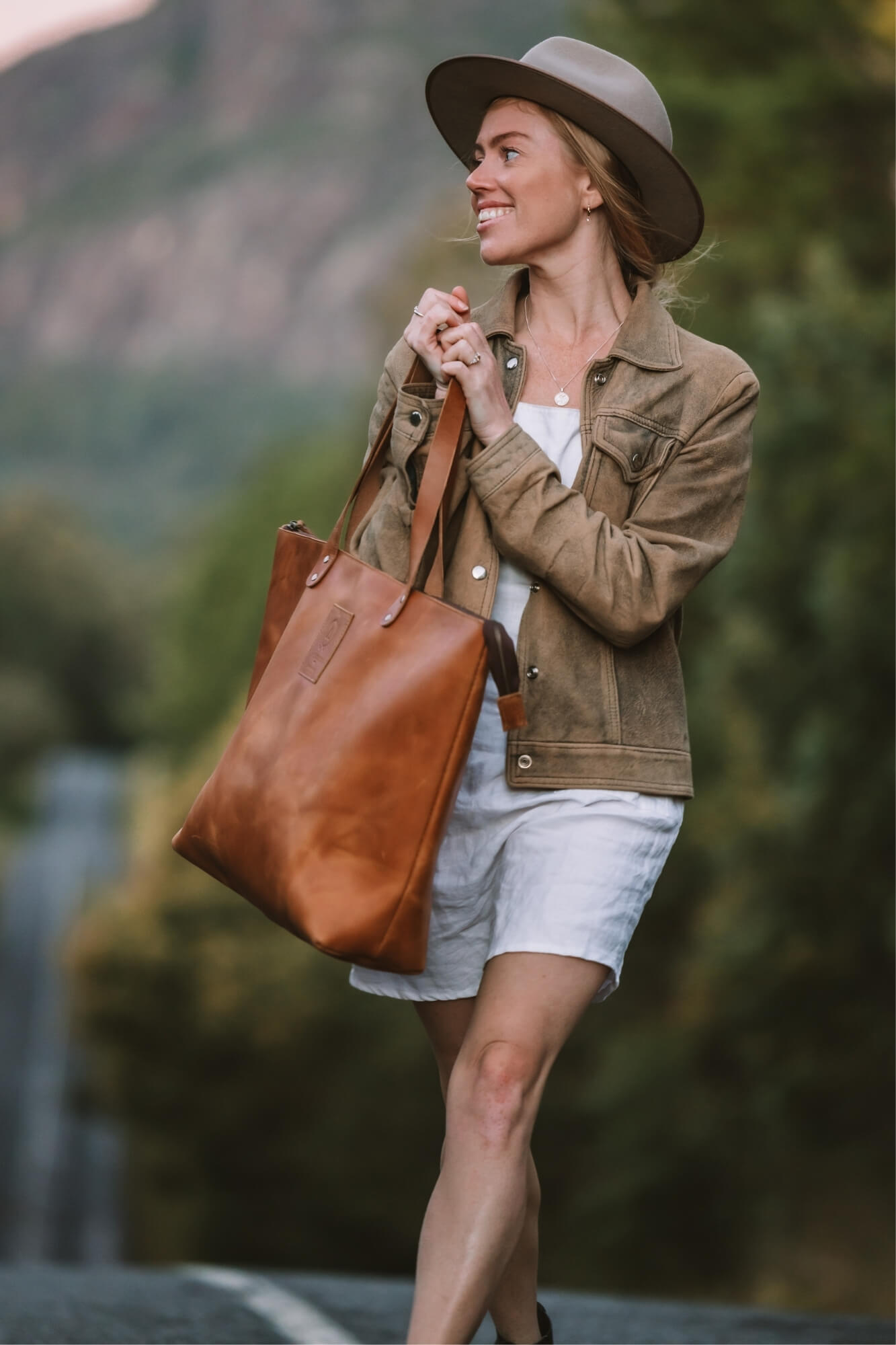 Aurelius Leather Leather Bag Leather Tote Kelki Light Tan Leather Tote Bag