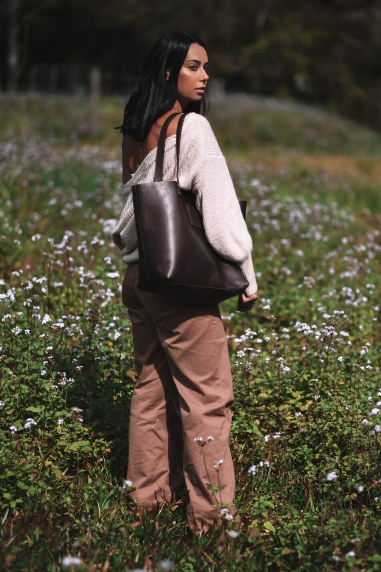 Aurelius Leather Leather Bag Leather Tote Luna Leather Tote Mini