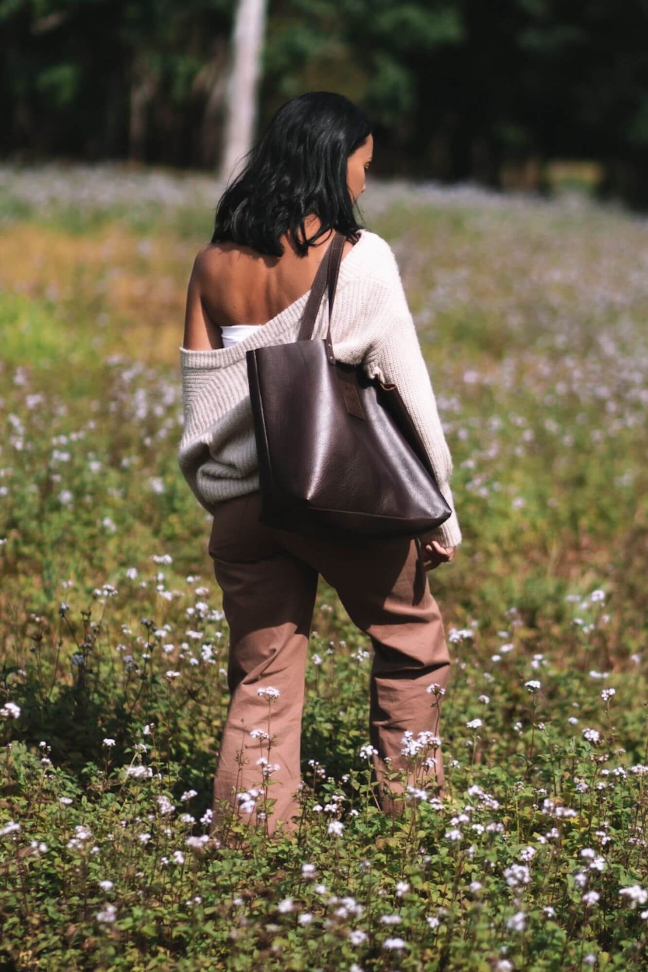 Aurelius Leather Leather Bag Leather Tote Luna Leather Tote Mini