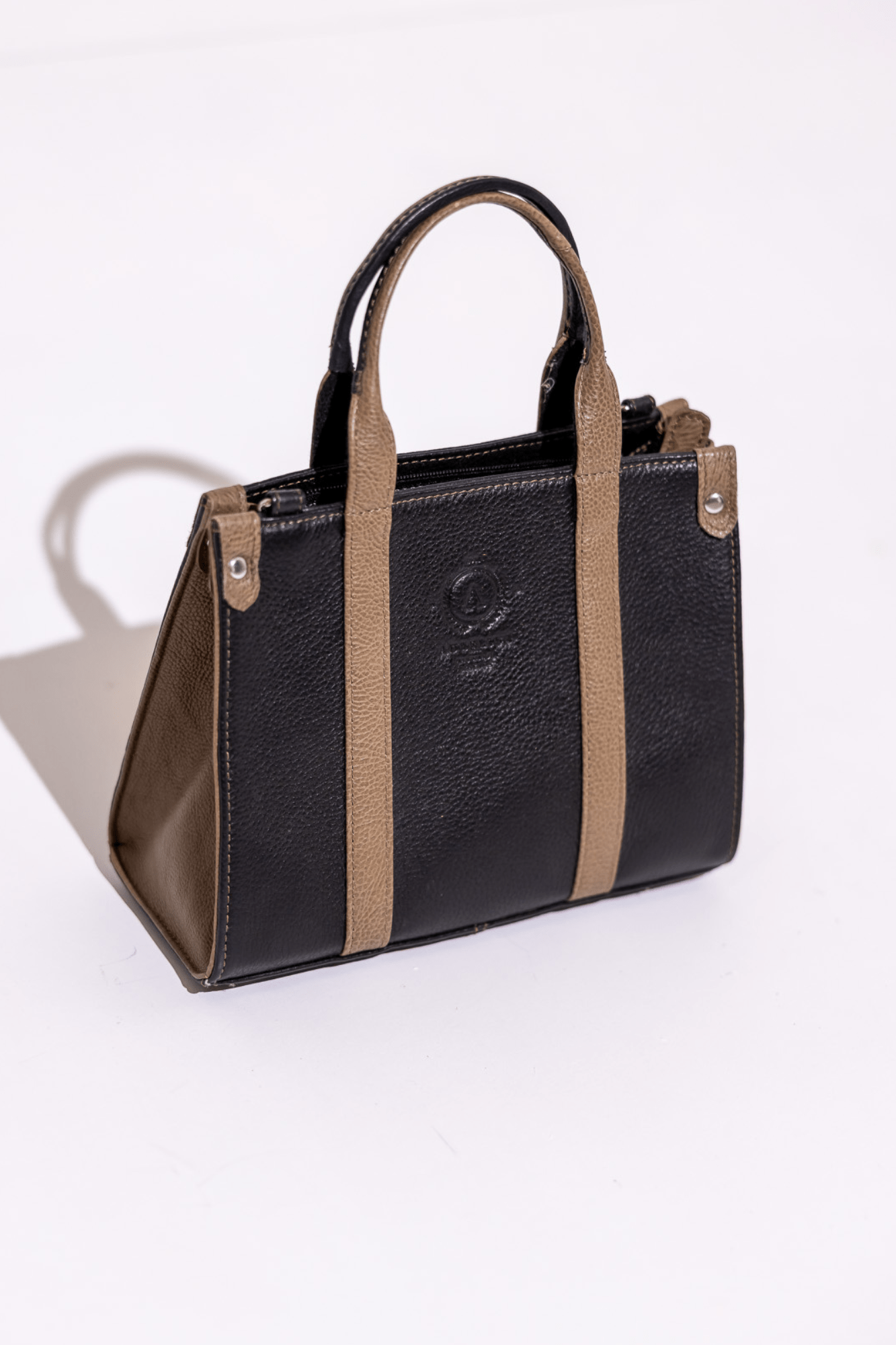 Aurelius Leather Leather Bag Small Leather Tote Quinn Black Leather Tote