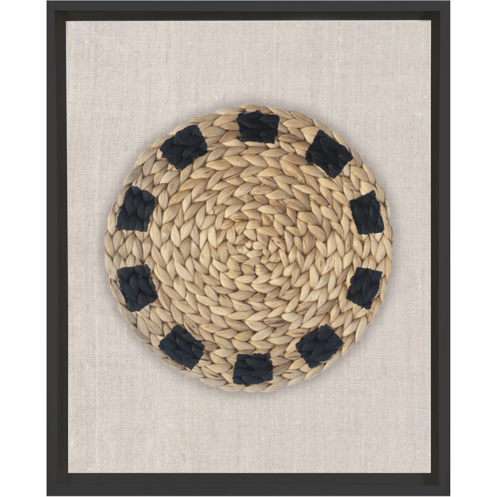 Bandhini Design House Artwork Africana Place Mat Raffia Natural on Natural Artwork 40 x 50cm