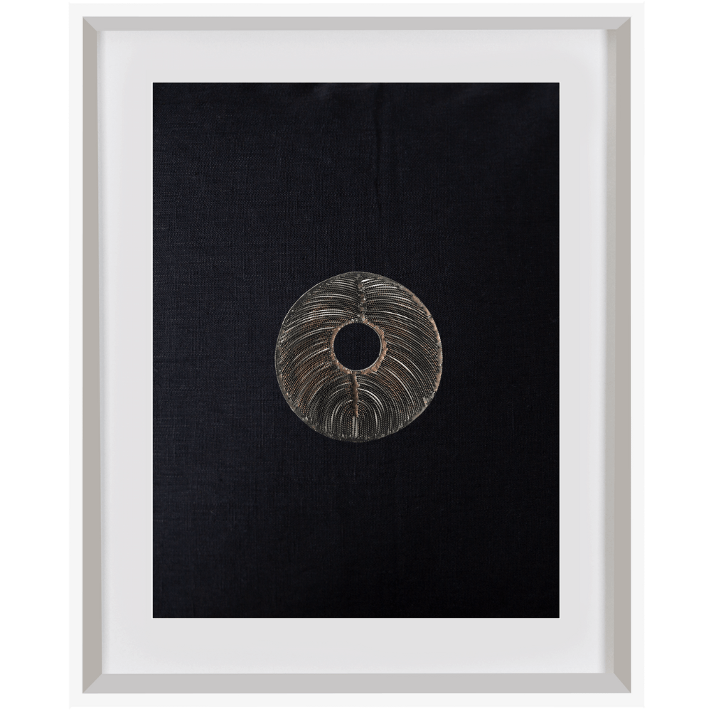 Bandhini Design House Artwork Disc Copper on Black Artwork 40 x 50cm